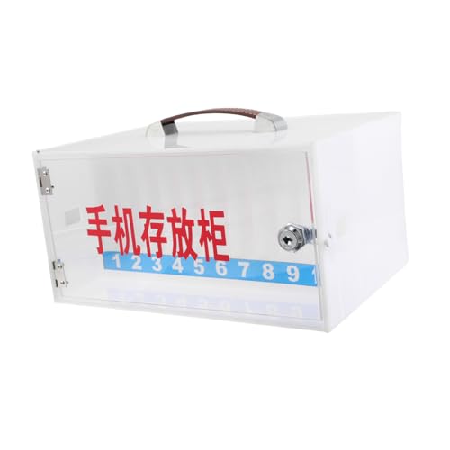 TOPBATHY Handy Aufbewahrungsschrank für Büro und Klassenzimmer Verschließbare Mobiltelefon Organizer Box mit Transparenten Fächern für Einfache Einsichtnahme Robustes Design für Sichere TOPBATHY Handy Aufbewahrungsschrank für Büro und Klassenzimmer Verschließbare Mobiltelefon Organizer Box mit Transparenten Fächern für Einfache Einsichtnahme Robustes Design für Sichere von TOPBATHY