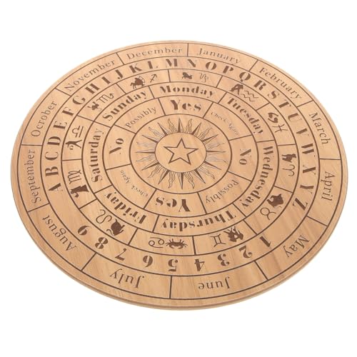 TOPBATHY Holz Pendelbrett für Wahrsagerei Handgefertigtes Divinierendes Brett aus Naturbelassenem Holz Glatte Oberfläche ohne Grate Vielseitig als Ritual und Wohnungsdekoration Geeignet TOPBATHY Holz Pendelbrett für Wahrsagerei Handgefertigtes Divinierendes Brett aus Naturbelassenem Holz Glatte Oberfläche ohne Grate Vielseitig als Ritual und Wohnungsdekoration Geeignet von TOPBATHY