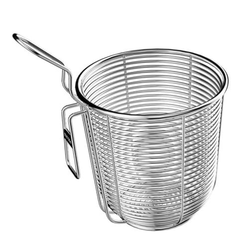 TOPBATHY Edelstahl Küchensieb Mit Griff Für Hot Pot Und Gemüse Praktisches Haushalts-lebensmittelsieb Nudelsieb Zum Filtern Und Aufbewahren von TOPBATHY