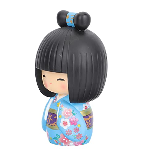 TOPBATHY Japanische Kimono-Puppe, traditionelle Kokeshi-Puppe, Harz, Geisha-Puppe, Statue, Sammlerstück, Figur für japanisches Restaurant, Zuhause, Tischdekoration von TOPBATHY