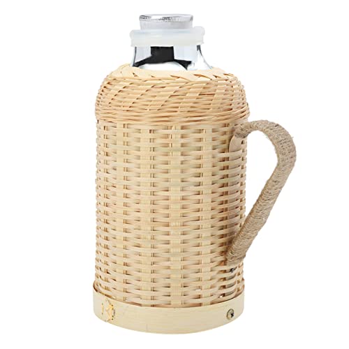 TOPBATHY Kaffeespender Retro Thermoskanne - Wasserkocher- Rattan- Hülse: Isolierte Warmwasserflasche 1. 3L- Retro- Altmodischer Wasserflasche mit - Liner- - Gelb Kaffee TOPBATHY Kaffeespender Retro Thermoskanne - Wasserkocher- Rattan- Hülse: Isolierte Warmwasserflasche 1. 3L- Retro- Altmodischer Wasserflasche mit - Liner- - Gelb Kaffee von TOPBATHY