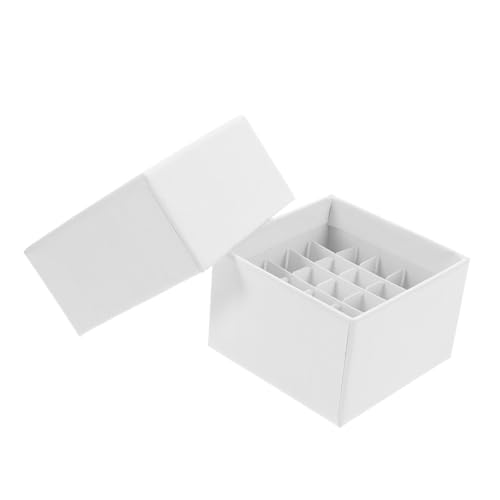 TOPBATHY Karton Gefrierbox mit Deckel Aufbewahrungsbox für Mikro-zentrifugenröhrchen Stapelbar Temperaturbeständig Platzsparend für Laborprobenlagerung TOPBATHY Karton Gefrierbox mit Deckel Aufbewahrungsbox für Mikro-zentrifugenröhrchen Stapelbar Temperaturbeständig Platzsparend für Laborprobenlagerung von TOPBATHY