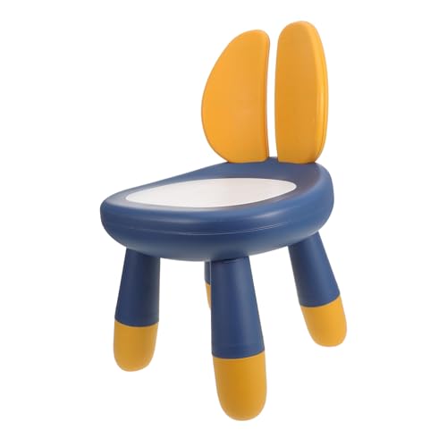 TOPBATHY Kinderstuhl mit Rückenlehne aus Stabilem Kunststoff rutschfest und Kippsicher Cartoon Design Kindersicherer Hocker für Kindergarten und Zuhause Abgerundete Kanten für Optimalen von TOPBATHY