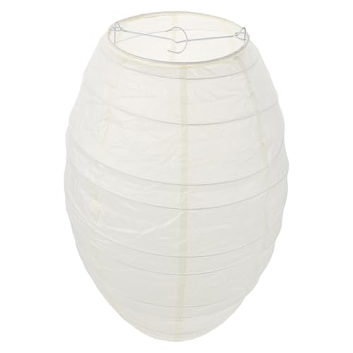 TOPBATHY Kronleuchter Schatten Laternenschatten Weißer Deckenlampenschirm Lampenschirm Laterne Weißer Laternenlampenschirm Laterne Lampenschirm Faltbare Papier Beige von TOPBATHY
