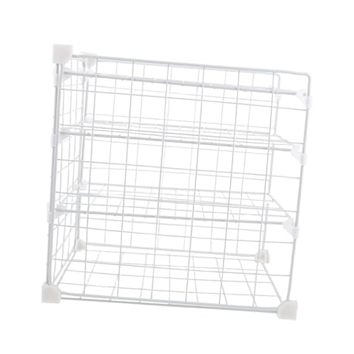 TOPBATHY Küchenregal Für Kühlschrank Multi-Layer Metallgestell Zur Organisation Von Lebensmitteln Verstellbare Fächer Für Teller Und Schalen Platzsparend Und Geeignet Für von TOPBATHY