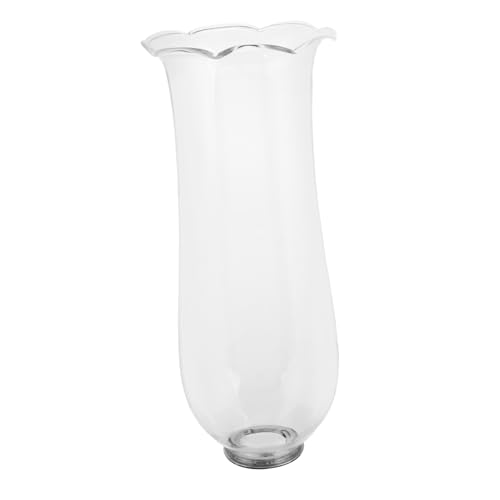 TOPBATHY Lampenschirme aus Glas Vintage kerzenhalter Austausch des Öllampenschornsteins Petroleumlampe, Glaskamin Lampenabdeckung aus klarem Glas Windlicht Schornstein Transparent von TOPBATHY