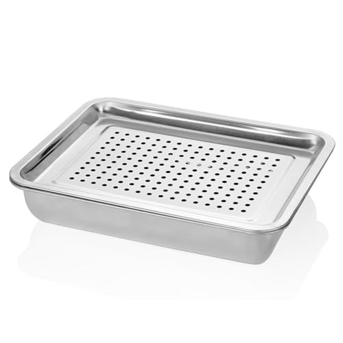 TOPBATHY Lebensmittel-abtropfschale Essenstabletts Tabletts Zum Servieren Von Speisen Über Dem Spülbeckensieb Serviertablett Küchensieb Abtropfgestell Für Obstsiebe Über Dem Waschbecken von TOPBATHY