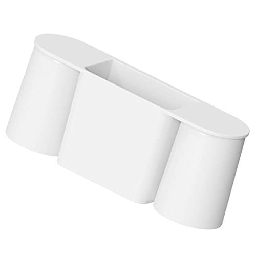 TOPBATHY Magnetisches Becherset Handteiler Zahnbürstenhalter Zahnpastapumpenhalterung Zahnreinigung Toilettenseife Besteckabtropffläche Badezimmerregal Magnetischer von TOPBATHY