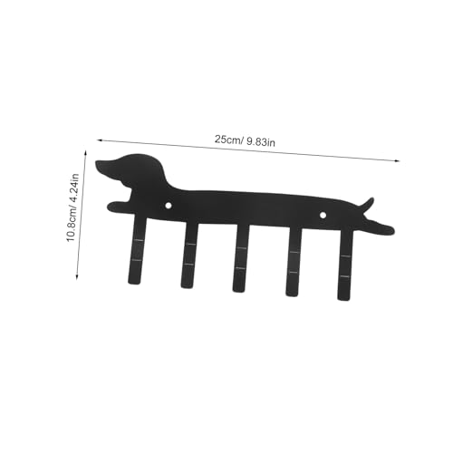 TOPBATHY Mail -Hundetaste -Halter Schlüsselhalter Veranda Lagerregal Hakenback Dekorative Hundehaken key holder wall Tierwand montierter Schlüsselhaken Wandhalterhalter Schwarz von TOPBATHY