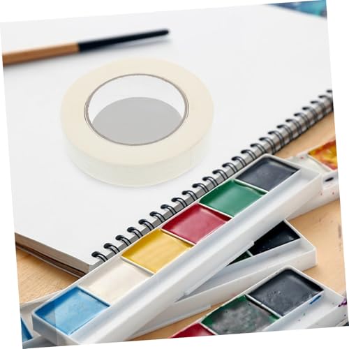 TOPBATHY Maler Abdeckband Weiß Reißbares Masking Tape für Präzise Malerkanten Hohe Haftung für Malerei Basteln und Renovierung Stark Klebend Einfach zu Handhaben von TOPBATHY