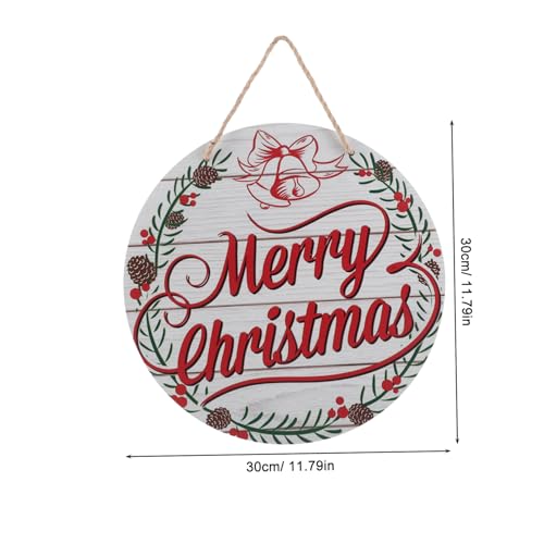 TOPBATHY Merry Christmas Holz Türschild Rund Wetterfest Wiederverwendbar Rustikale Weihnachtsdekoration für Haustür Fenster Innen Außen Festliche Bauernhaus Deko TOPBATHY Merry Christmas Holz Türschild Rund Wetterfest Wiederverwendbar Rustikale Weihnachtsdekoration für Haustür Fenster Innen Außen Festliche Bauernhaus Deko von TOPBATHY