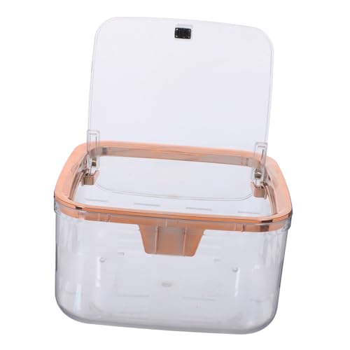 TOPBATHY Mini Desktop Abfalleimer mit Klappdeckel Transparenter Kunststoff Tischmülleimer für Badezimmer Küche Büro und Schlafzimmer Kompakte für Schminktisch und Schreibtisch TOPBATHY Mini Desktop Abfalleimer mit Klappdeckel Transparenter Kunststoff Tischmülleimer für Badezimmer Küche Büro und Schlafzimmer Kompakte für Schminktisch und Schreibtisch von TOPBATHY
