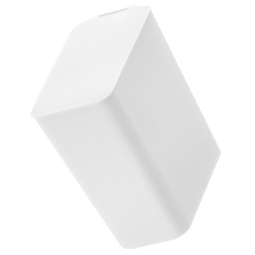 TOPBATHY Mini Tischmülleimer mit Deckel Kompakter Schreibtisch Abfalleimer aus PP Tragbarer Papierkorb für Büro Küche Bad Multifunktionaler Kleiner Abfallbehälter für Ordentliche Ablage von TOPBATHY