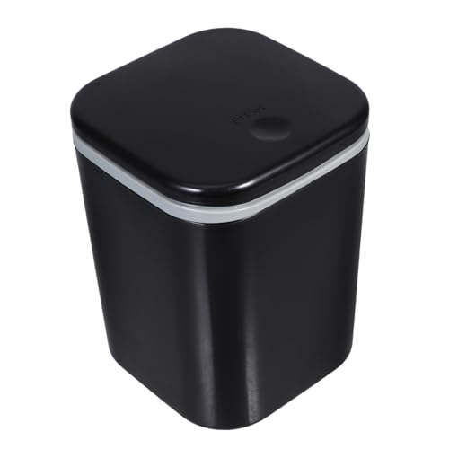 TOPBATHY Mini -müll Mit Deckel Tischmülleimer Mini Desktop -mini -müll Kann Miniatur-mülleimer Schlafzimmer Müll Kann Tischabfalleimer Mit Deckel Kleiner Schreibtisch-mülleimer Schwarz Pp von TOPBATHY