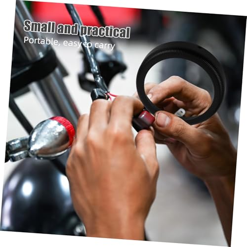 TOPBATHY Motorradinstrumentenabdeckung Messgeräteabdeckung Tachoabdeckung Instrumentenhalterung Dashhalterung Zählerabdeckung Instrumentenring Messgerät Halterung Legierung Schwarz von TOPBATHY