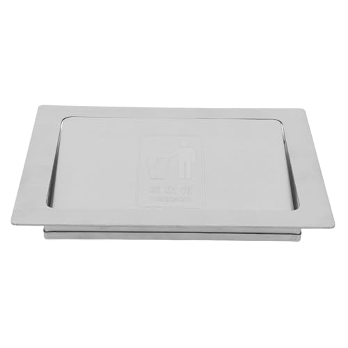 TOPBATHY Mülleimer Druckdeckel Integrierter Müllschlucker Klappdeckel Mülleimerabdeckung Arbeitsplatte Integrierter Abfalldeckel Mülleimerdeckel von TOPBATHY