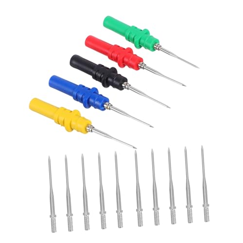 TOPBATHY Multimeter Prüfspitzen mit Robusten Nadeln Schwarz rot Farbcodiert Austauschbare Spitzen Stabile Messung Schutz für Kabel für Elektronikreparatur und Laborgebrauch TOPBATHY Multimeter Prüfspitzen mit Robusten Nadeln Schwarz rot Farbcodiert Austauschbare Spitzen Stabile Messung Schutz für Kabel für Elektronikreparatur und Laborgebrauch von TOPBATHY
