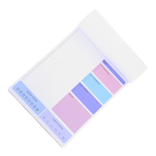 TOPBATHY Notizbuch Professioneller Notizblock Täglicher Stundenplaner-notizblock Listet Notepad Zu Listen Dinge Zu Tun, Um Notepad Zu Tun Tagesplaner Notizblock Lernbedarf Papier von TOPBATHY