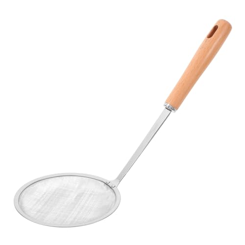 TOPBATHY Feinmaschiger Küchensieb Holzgriff Multifunktionale Schöpfkelle zum Filtern von Lebensmitteln und Öl für Zuhause und Gastronomie Küchengerät für Effizientes Kochen TOPBATHY Feinmaschiger Küchensieb Holzgriff Multifunktionale Schöpfkelle zum Filtern von Lebensmitteln und Öl für Zuhause und Gastronomie Küchengerät für Effizientes Kochen von TOPBATHY