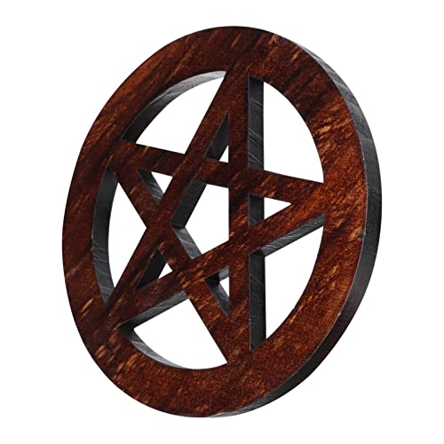 TOPBATHY Pentagramm Holz Altar Fliese Pentagramm Wandschild Astrologie Ornamente Glück für Tarot Wicca heidnische Altare Ritual TOPBATHY Pentagramm Holz Altar Fliese Pentagramm Wandschild Astrologie Ornamente Glück für Tarot Wicca heidnische Altare Ritual von TOPBATHY