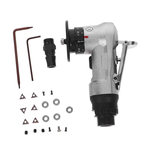 TOPBATHY Pneumatische Schamtrimmer pneumatisches Kammern pneumatisches Schäfchenwerkzeug Anfasgerät Pneumatic Chamfer Tool Mini-Anfasmaschine Luftkammmaschine Aluminiumlegierung Silber TOPBATHY Pneumatische Schamtrimmer pneumatisches Kammern pneumatisches Schäfchenwerkzeug Anfasgerät Pneumatic Chamfer Tool Mini-Anfasmaschine Luftkammmaschine Aluminiumlegierung Silber von TOPBATHY