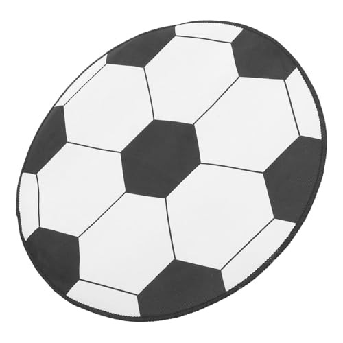 TOPBATHY Runder Fußball Teppich Rutschfester Bürostuhl Schutzmatte für Computer und Gaming Stuhl Wohnzimmer Schlafzimmer Bodenschutz TOPBATHY Runder Fußball Teppich Rutschfester Bürostuhl Schutzmatte für Computer und Gaming Stuhl Wohnzimmer Schlafzimmer Bodenschutz von TOPBATHY
