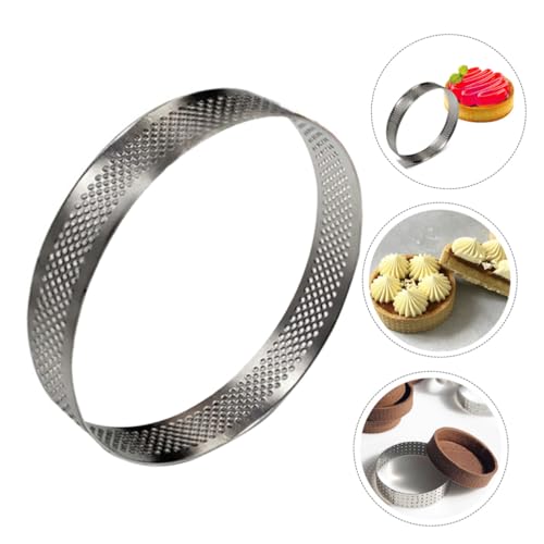 TOPBATHY Runder Tortenring aus Edelstahl mit Löchern Mousse Cake Mold Backform für Torten Kuchen Quiches und Desserts Antihaftbeschichtet und Leicht zu Reinigen für Backen und Servieren TOPBATHY Runder Tortenring aus Edelstahl mit Löchern Mousse Cake Mold Backform für Torten Kuchen Quiches und Desserts Antihaftbeschichtet und Leicht zu Reinigen für Backen und Servieren von TOPBATHY