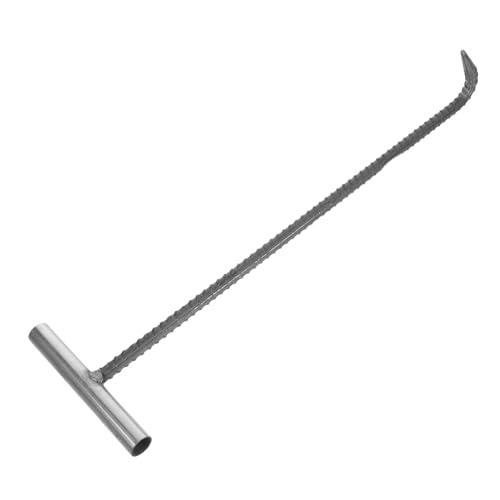 TOPBATHY Schwerer Stahl Schachthaken Langer Manhole Cover Lifter Ergonomischer Griff Für Einfaches Anheben Ziehen Von Kanaldeckeln Und Schachtabdeckungen von TOPBATHY