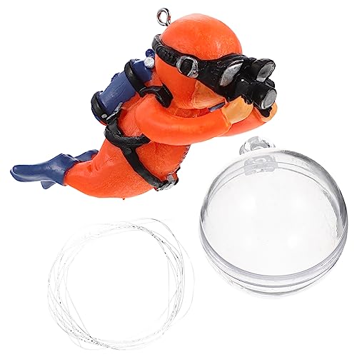 TOPBATHY Schwimmende Taucher Aquarium Dekoration Lustiges Fisch Tank Ornament aus Hochwertigem Material für Aquarien und Teiche Langlebig und Leicht von TOPBATHY