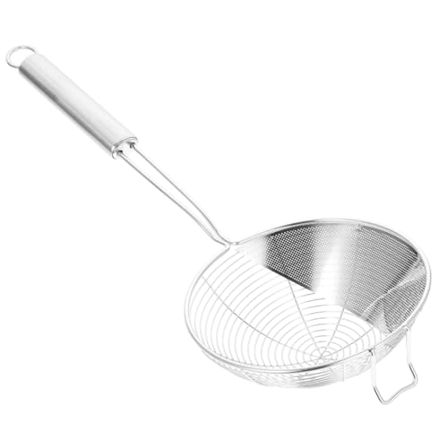 TOPBATHY Sieb Aus Edelstahl Schöpfkelle Nudelsieb Bratlöffelsieb Nudelschaufel Mehrzweck-kochwerkzeug Hitzebeständiger Griff Einfaches Ablassen Von Öl Küchenhelfer von TOPBATHY