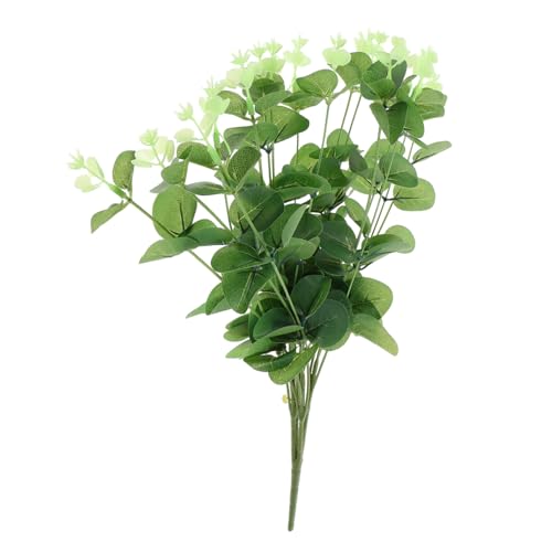 TOPBATHY Künstlicher Eukalyptuszweig Faux-eukalyptus-Pick Simulation Eukalyptus-stängel Heimdekoration 16-teilig Grün Hochzeitsdekoration von TOPBATHY