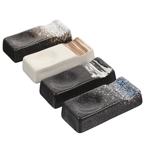 TOPBATHY 4stücke Essstäbchenablagen Aus Keramik Im Japanischen Stil Praktische Löffelablagen Als Geschirrhalter Für Haushalt Kleine Essstäbchenhalter Als Essstäbchenständer TOPBATHY 4stücke Essstäbchenablagen Aus Keramik Im Japanischen Stil Praktische Löffelablagen Als Geschirrhalter Für Haushalt Kleine Essstäbchenhalter Als Essstäbchenständer von TOPBATHY