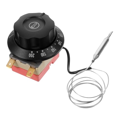 TOPBATHY Thermostat Temperaturregler Ofenknopf Temperaturkontrolle Ersatzknopf mit Sicherheitsfunktion und Einfacher Bedienung für Backofen Fritteuse und Wasserkocher TOPBATHY Thermostat Temperaturregler Ofenknopf Temperaturkontrolle Ersatzknopf mit Sicherheitsfunktion und Einfacher Bedienung für Backofen Fritteuse und Wasserkocher von TOPBATHY