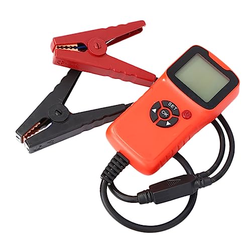 TOPBATHY Tragbarer Batterietester für Autos Akku Analyzer mit Anzeige für Batteriestatus und Ladesystem Rot TOPBATHY Tragbarer Batterietester für Autos Akku Analyzer mit Anzeige für Batteriestatus und Ladesystem Rot von TOPBATHY