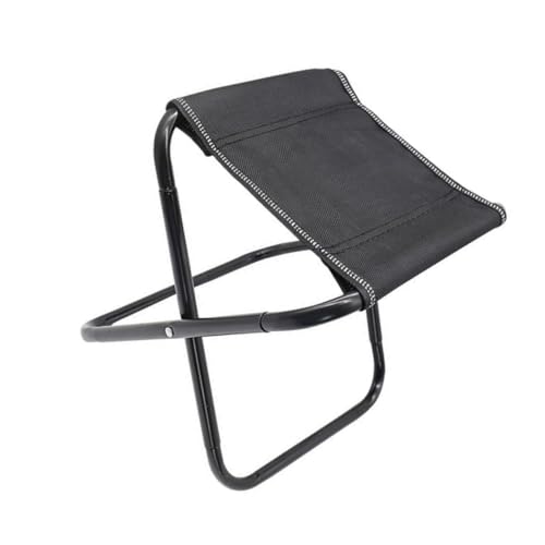 TOPBATHY Tragbarer Klapphocker Zusammenklappbarer Hocker Klapphocker Für Erwachsene Tragbar Campinghocker Zusammenklappbar Tragbare Hocker Tragbarer Stuhl Kleiner Stuhl Stahl Black von TOPBATHY