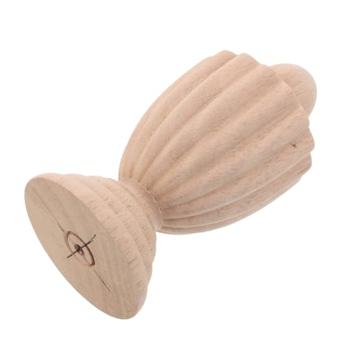 TOPBATHY Unbehandeltes Holz Treppenhaus Dekoratives Finial Französisches Sanduhr Design Robust Langlebig Einfach Montage Für Treppen Geländer Posten von TOPBATHY
