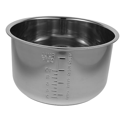 TOPBATHY Innentopf Für Reiskocher Haushaltskocher Topf Aus Edelstahl Kochen Reis Mehrzweckküchengerät Ersatzzubehör Kochtopf Liner von TOPBATHY