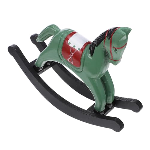 TOPBATHY Vintage Holz Schaukelpferd Tischdekoration mit Interaktivem Schaukelelement Handbemalte Holzstatue als Vielseitiger Wohnaccessoire für Wohnzimmer und Kinderzimmer Festliches TOPBATHY Vintage Holz Schaukelpferd Tischdekoration mit Interaktivem Schaukelelement Handbemalte Holzstatue als Vielseitiger Wohnaccessoire für Wohnzimmer und Kinderzimmer Festliches von TOPBATHY