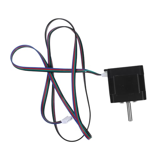 TOPBATHY Zweiphasen-Mikromotor kleiner Motor Ersatzmotor Elektromotoren Elektromotor-Kit Miniaturgeneratormotoren Elektromotor für Heimwerker Generator-Motor Mini-Motor Abs Schwarz von TOPBATHY