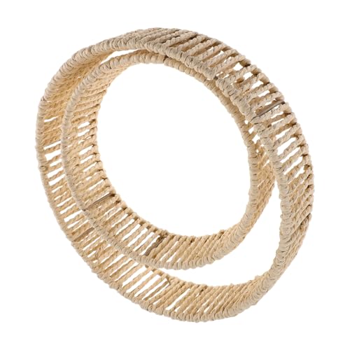 TOPBATHY handgewebter Lampenschirm Gewebte Leuchte Ersatz für gewebten Lampenschirm Deckenschatten Abdeckung der Deckenleuchte Abdeckung der Deckenlampe Khaki TOPBATHY handgewebter Lampenschirm Gewebte Leuchte Ersatz für gewebten Lampenschirm Deckenschatten Abdeckung der Deckenleuchte Abdeckung der Deckenlampe Khaki von TOPBATHY