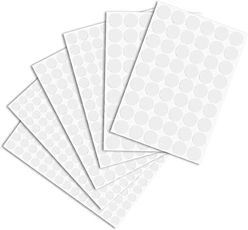 290Stk Selbstklebende Schraubenloch Aufkleber, Schraubenloch Aufkleber Wasserdichte, Möbel Selbstklebende Abdeckkappen, zum überdecken von Hässlichen Schraubenlöchern für Holzmöbel Schrank Regalplatte von TOPBELIEF