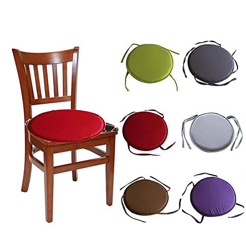 TOPBESTOR Runde Stuhlauflage mit Krawatten Barhocker Kissen Weiches Bodenkissen Sitzauflagen für Esszimmerstühle Möbel, 37 x 37 x 1,8 cm von TOPBESTOR