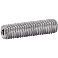 Sechskant-Schrauben ohne Kopf, flach endend - Edelstahl A2 4x8 mm - 100 Stück in der Dose Sechskant-Schrauben ohne Kopf, flach endend - Edelstahl A2 4x8 mm - 100 Stück in der Dose von TOPCAR