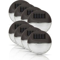 Led Strahler ( 8er Pack ) 11cm ø für Außen, Zaunlicht mit 2 LEDs, energiesparende Wandleuchte, Witterungsbeständig und Spritzwassergeschützt von BESTLIVINGS