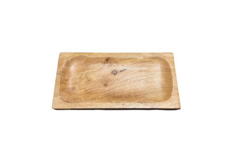 TOPCENT Dekoschale Mangoholz-Tablett, Servierplatte aus Holz, 31 x 15 x 4 cm TOPCENT Dekoschale Mangoholz-Tablett, Servierplatte aus Holz, 31 x 15 x 4 cm von TOPCENT