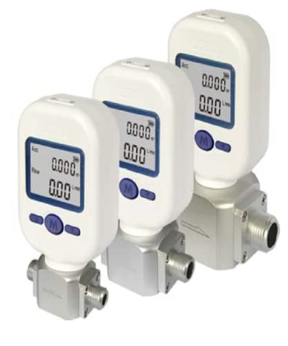 Elektronischer Durchflussmesser digital für Gas Luft Stickstoff Sauerstoff Masse Durchflussmesser protable Durchflussmesser 10 l/min für inaktives Gas (0-10L/min weiß) von TOPCHANCES