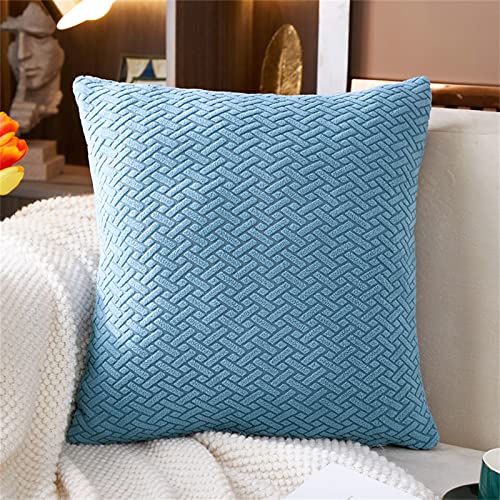 TOPCHANCES Sofa Kissenbezüge - 1PC solide weiche Stretch Kissenbezüge 18 x 18 Zoll 45 x 45 cm quadratische Kissenabdeckung für Couch Sofa Home Decoration von TOPCHANCES