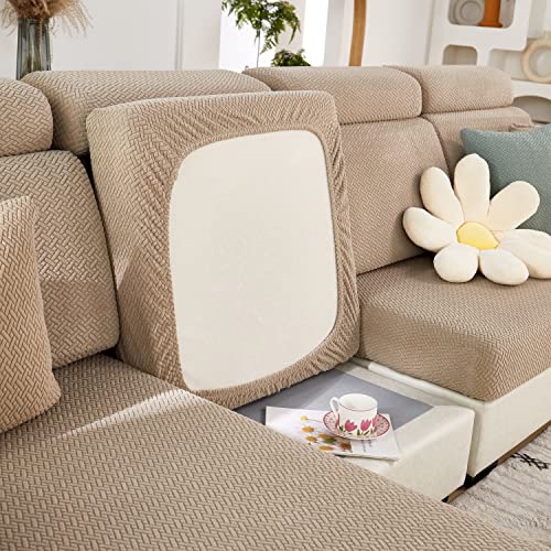 TOPCHANCES Sofa Sitzkissenbezüge - Soft Stretch Sofa Cover Sofa Kissenbezüge, Sofa Sitzbezüge Couchbezüge L Form, Couch Kissenbezüge Sofa Slipcover von TOPCHANCES