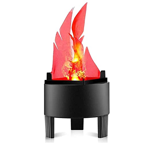 Topchances LED Fake Fire Flamme Licht, 3D flackernde Feuer Flamme Elektronische Flamme Nachtlicht Requisit Simulierte Flamme Lampe Prop für Halloween von TOPCHANCES