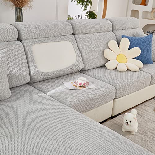 TOPCHANCES Sofa Sitzkissenbezüge - Soft Stretch Sofa Cover Sofa Kissenbezüge, Sofa Sitzbezüge Couchbezüge L Form, Couch Kissenbezüge Sofa Slipcover von TOPCHANCES